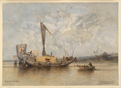 Dzsunka Edo közelében alkotó: Eduard Hildebrandt