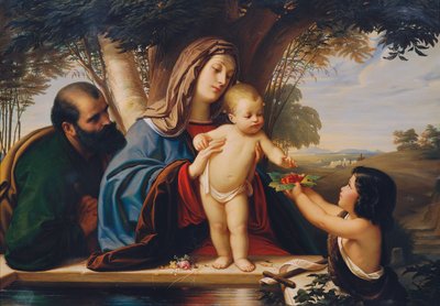 Szent Család Johannesknabennel alkotó: Eduard Jakob von Steinle