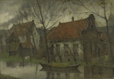 Kilátás egy faluban alkotó: Eduard Karsen