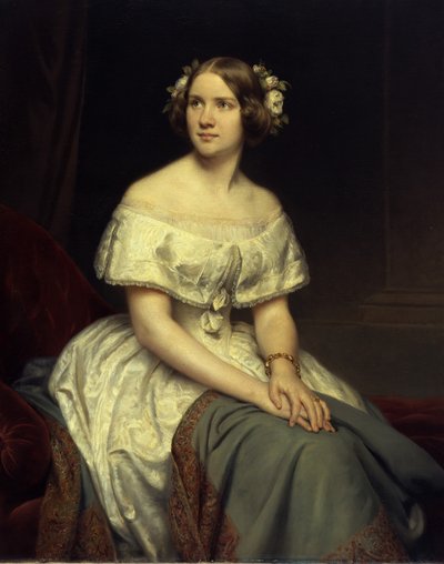Német: Jenny Lind énekesnő portréja alkotó: Eduard Magnus