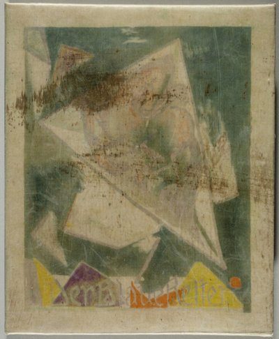 Piszkozat a „Der Blaue Reiter” almanach borítójához alkotó: Eduard Schiemann