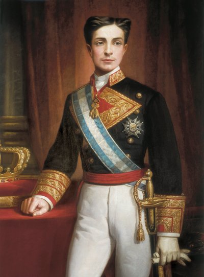 XII. Alfonz portréja alkotó: Eduardo Balaca y Canseco