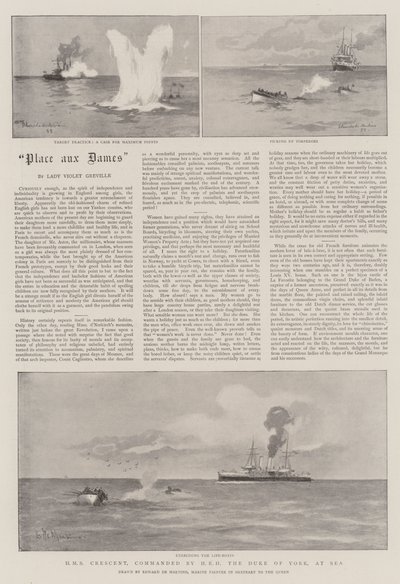 HMS Crescent, HRH, York hercege parancsnoka a tengeren alkotó: Eduardo de Martino