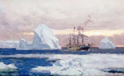 Az argentin Corvette Uruguay az Antarktiszon alkotó: Eduardo de Martino