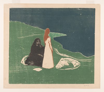 Két nő a parton (eredeti cím) alkotó: Edvard Munch (signed by artist)