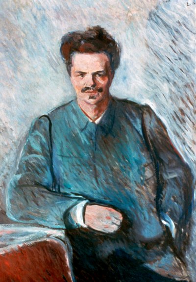 August Strindberg, 1892 alkotó: Edvard Munch