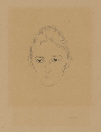 A „Max Linde-házból” című albumból: Marie Linde alkotó: Edvard Munch