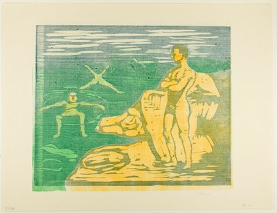 Fiúk fürdőzése alkotó: Edvard Munch