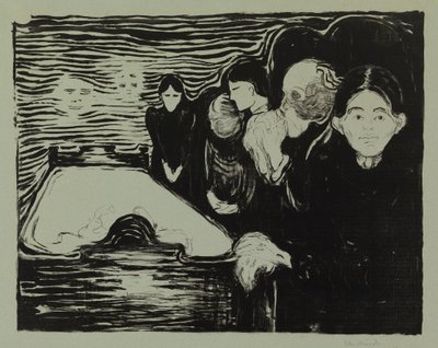 A halálos ágy mellett alkotó: Edvard Munch