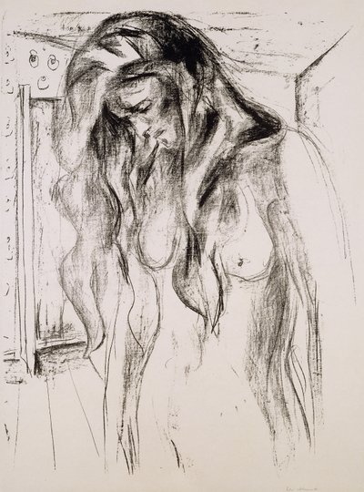 síró lány; síró lány alkotó: Edvard Munch