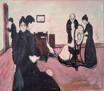 Halál a betegszobában alkotó: Edvard Munch