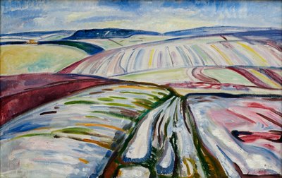 Mező a hóban alkotó: Edvard Munch