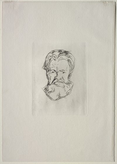 Egy férfi feje alkotó: Edvard Munch