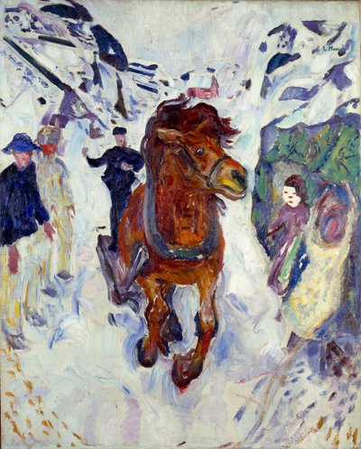 Edvard Munch (1863-1944) lóvágta festménye 1910-1912 Dim. 148x119,5 cm Oslo, Munch Múzeum (Musee Munch) Városi Művészeti Gyűjtemények alkotó: Edvard Munch
