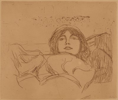 Fiatal nő. 1896 alkotó: Edvard Munch