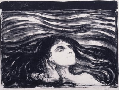 Szerelmesek a hullámokban alkotó: Edvard Munch