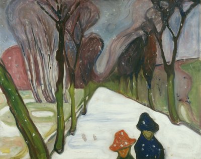 Új hó a sugárúton alkotó: Edvard Munch