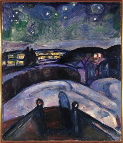 Norvégia, Oslo, Csillagos éjszaka alkotó: Edvard Munch