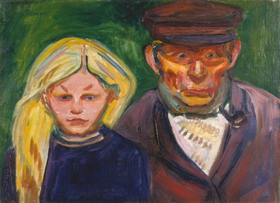 Öreg halász és lánya alkotó: Edvard Munch