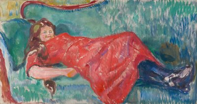 A kanapén alkotó: Edvard Munch