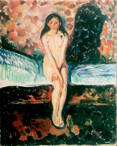 Pubertás tanulmány. Edvard Munch (1863-1944) festménye 1895 előtt Oslo, Kommunes Kunstsamlinger Munch-Museet (Musee Munch) alkotó: Edvard Munch