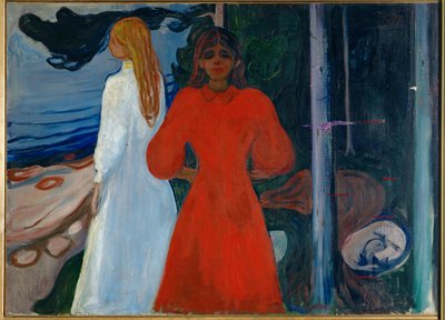 Vörös és fehér (olaj, vászon) alkotó: Edvard Munch