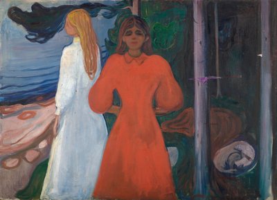 Piros és fehér alkotó: Edvard Munch