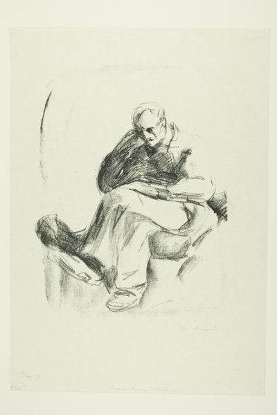 Ülő ember alkotó: Edvard Munch