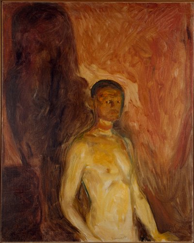 Önarckép a pokolban Edvard Munch (1863-1944) festménye 1895 kb. Nap. 81,5x65,5 cm Oslo, Munch Múzeum (Musee Munch) Városi Művészeti Gyűjtemények alkotó: Edvard Munch