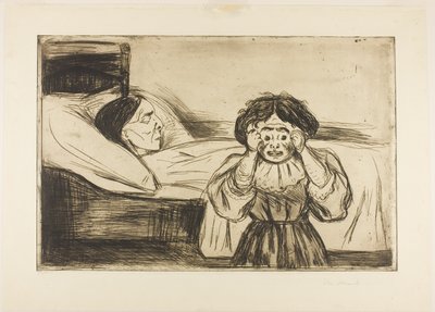 A halott anya és gyermeke alkotó: Edvard Munch