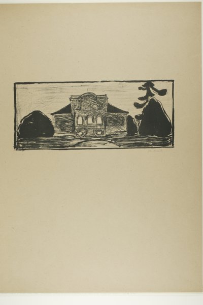 A kert Dr. Linde háza előtt alkotó: Edvard Munch
