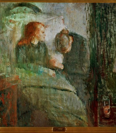 A beteg gyermek (olaj, vászon) alkotó: Edvard Munch