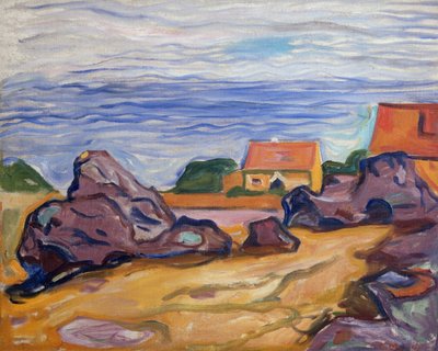 Két ház Borre-ban alkotó: Edvard Munch