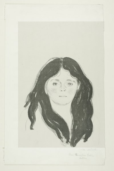 Fiatal nő a Latin negyedből alkotó: Edvard Munch