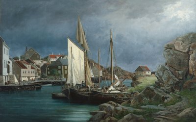 Halász falu alkotó: Edvard Skari