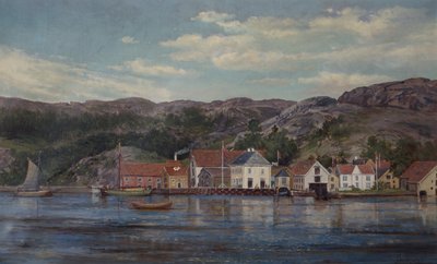 A folyó Flekkefjordban alkotó: Edvard Skari