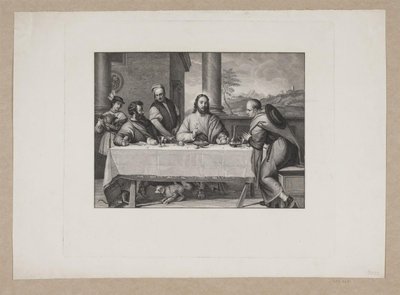 Krisztus és Emmaus alkotó: Edvard Sonne