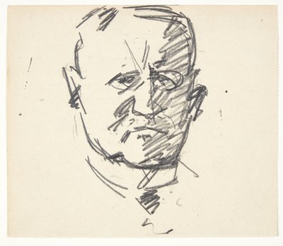 Tanulmány egy professzor portréjához, MD. Carl Lorentzen (1860-1932) alkotó: Edvard Weie