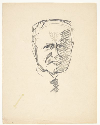 Tanulmány egy portré dr.med. Carl Lorentzen (1860-1932) alkotó: Edvard Weie