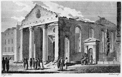A St Paul Covent Garden romjai alkotó: Edward (after) Dayes