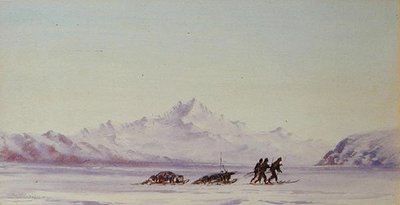 Arctic Scene (akvarell papíron) alkotó: Edward Adrian Wilson