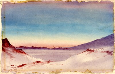 Hut Point from the Gap, 1901-04 (wc papíron) alkotó: Edward Adrian Wilson