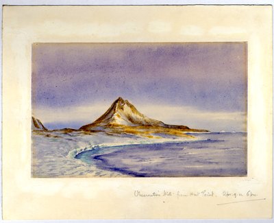 Megfigyelő domb a Hut Pointból, 1911 (wc papíron) alkotó: Edward Adrian Wilson