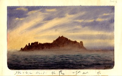 Dél-Trinidad, 1901 (wc papíron) alkotó: Edward Adrian Wilson
