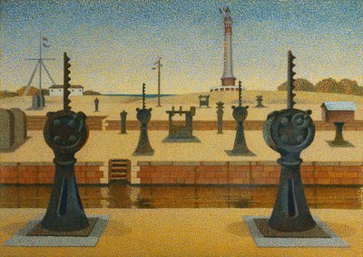 Ouistreham, Normandia alkotó: Edward Alexander Wadsworth