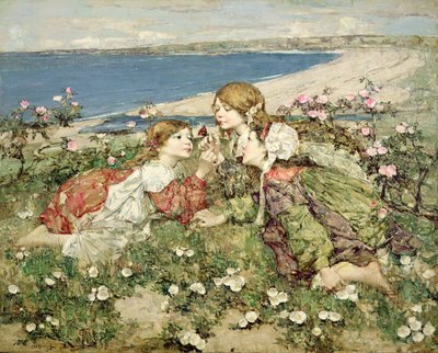 Tengerparti rózsák alkotó: Edward Atkinson Hornel