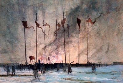 Lintott: Az orosz forradalom áldozatainak temetése alkotó: Edward Barnard Lintott