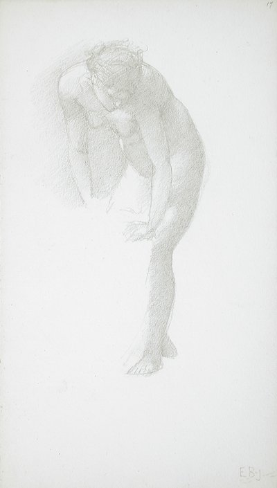 Hajlongó meztelen nő alkotó: Edward Burne-Jones