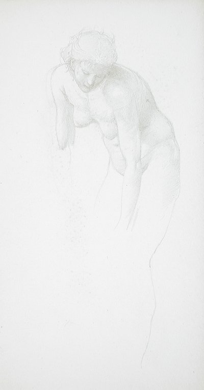 Hajlongó meztelen nő alkotó: Edward Burne-Jones