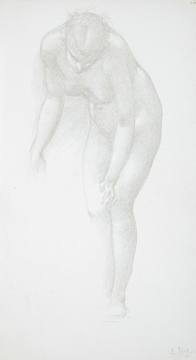 Hajlongó meztelen nő alkotó: Edward Burne-Jones